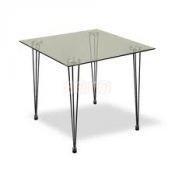 Стол металлический,стеклянная поверхность,квадратной формы,размер 1*1м,Sykora.  Столы  Чехия  ЛДСП  72000  Самовывоз  3000  от 50000 до 100000 тенге  шт.  SYKORA  ТОО