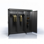 Люминесцентная лампа (освещает шкаф при открытии дверцы); 
• Ионизатор воздуха; 
• Ароматизатор (освежает одежду и воздух внутри шкафа); 
• Фильтр (очищает подаваемый в шкаф воздух от пыли);  ширина - 1,96 м глубина - 0,60 м высота - 2,05 м  Сушильный шкаф для одежды DION PRO NEXT  669990  Доставка платная   тг. шт  Россия  Прачечное оборудование и оборудование для химчистки. Промышленные стиральные и сушильные машины. Гладильный каток. СКС-Конструкция ТОО