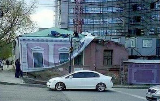 Очень быстрый косметический ремонт фасада